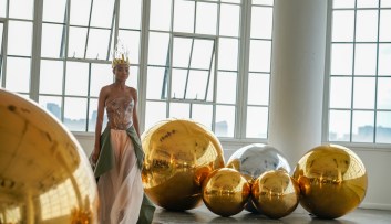 new york fashion week 2024, glass crown, haute couture